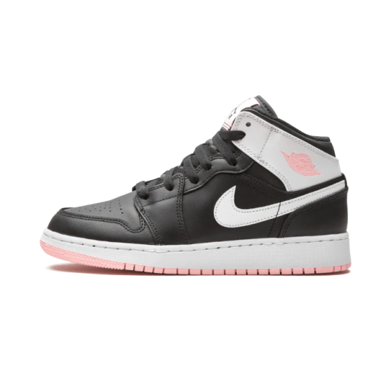 Nike Air Jordan 1 Mid Arctic Pink Black 554725-440 Racer Blue