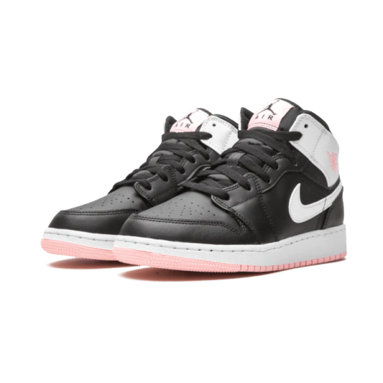 Nike Air Jordan 1 Mid Arctic Pink Black 554725-440 Racer Blue