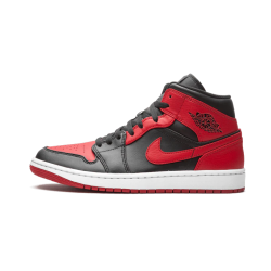 Nike Air Jordan 1 Mid Banned (2020) 554724-074 Black/University Red-Black-White