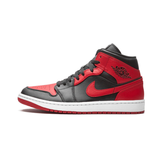 Nike Air Jordan 1 Mid Banned (2020) 554724-074 Black/University Red-Black-White