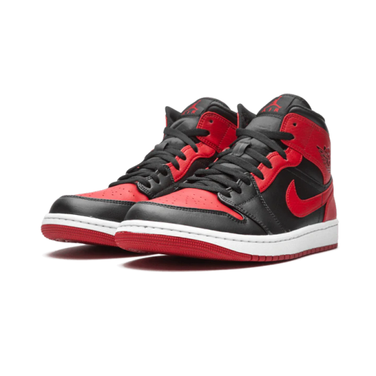 Nike Air Jordan 1 Mid Banned (2020) 554724-074 Black/University Red-Black-White