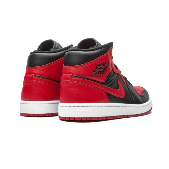 Nike Air Jordan 1 Mid Banned (2020) 554724-074 Black/University Red-Black-White