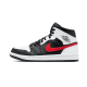 Nike Air Jordan 1 Mid Black Chile Red White 554724-075 Black/Red-Chile/White