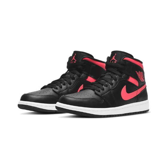 Nike Air Jordan 1 Mid Black Siren Red BQ6472-004 Black/Sirenred-White