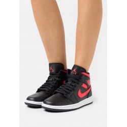 Nike Air Jordan 1 Mid Black Siren Red BQ6472-004 Black/Sirenred-White