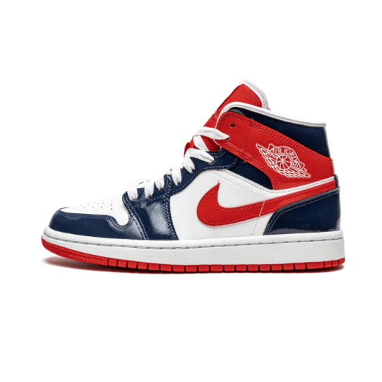 Nike Air Jordan 1 Mid Champ Colors BQ6472-104 White/Blue-White