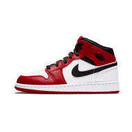 Nike Air Jordan 1 Mid Chicago White 554725-173 White/Gym-Red/Black 