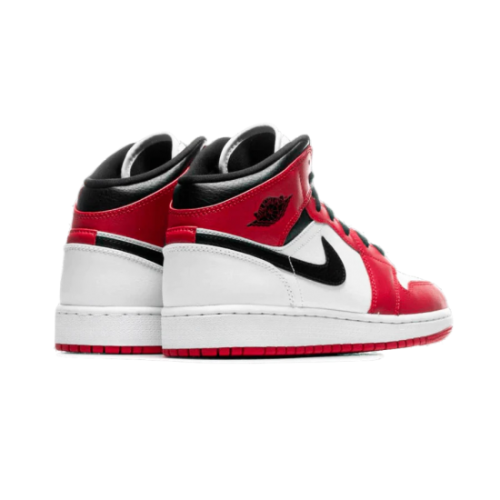 Nike Air Jordan 1 Mid Chicago White 554725-173 White/Gym-Red/Black