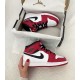 Nike Air Jordan 1 Mid Chicago White 554725-173 White/Gym-Red/Black