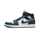 Nike Air Jordan 1 Mid Dark Teal 554724-411 Dark Teal/White-Black