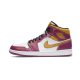 Nike Air Jordan 1 Mid Dia De Los Muertos DC0350-100 White/Fuchsia-Orange-Black