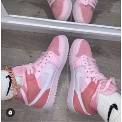 Nike Air Jordan 1 Mid Digital Pink CW5379-600 Digitalpink/White-Pinkfoam-Sail