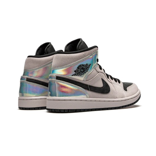 Nike Air Jordan 1 Mid Dirty Powder Iridescent BQ6472-602 Dirtypowder/Black