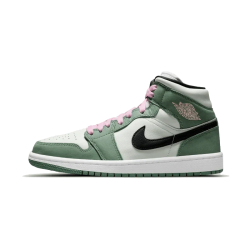 Nike Air Jordan 1 Mid Dutch Green CZ0774-300 Dutch Green/Black/Barely Green/Arctic Pink 