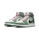 Nike Air Jordan 1 Mid Dutch Green CZ0774-300 Dutch Green/Black/Barely Green/Arctic Pink