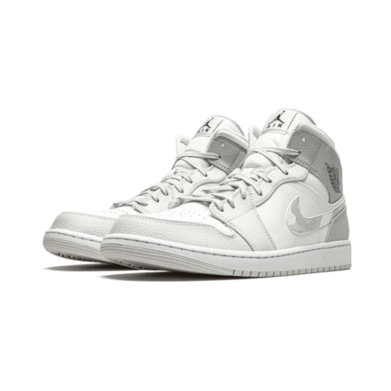 Nike Air Jordan 1 Mid Grey Camo DC9035-100 White/Gray