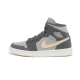 Nike Air Jordan 1 Mid Grey Onyx BQ6472-020 Light Gray Mesh