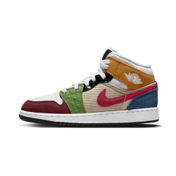 Nike Air Jordan 1 Mid Gs Patchwork DR6957-100 