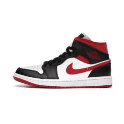 Nike Air Jordan 1 Mid Gym Red Black White 554724-122 White/Gym Red-Black 