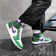 Nike Air Jordan 1 Mid Incredible Hulk 554724-300 Aloeverde/Courtpurple-White