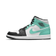 Nike Air Jordan 1 Mid Island Green 554724-132 White/Black-Island Green