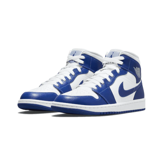 Nike Air Jordan 1 Mid Kentucky Blue BQ6472-104 White/Blue-White