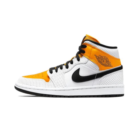 Nike Air Jordan 1 Mid Laser Orange BQ6472-107 White/Laserorange/Black