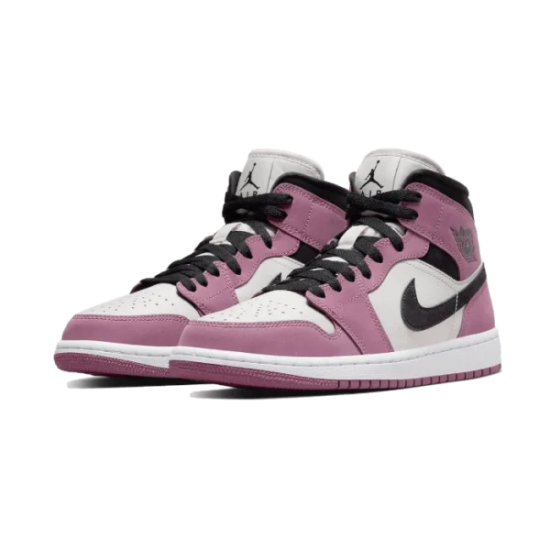 Nike Air Jordan 1 Mid Light Mulberry DC7267-500 Light Mulberry/Light Bone/White/Black