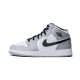 Nike Air Jordan 1 Mid Light Smoke Gray 554725-092 Light Smoke Gray/Black-White