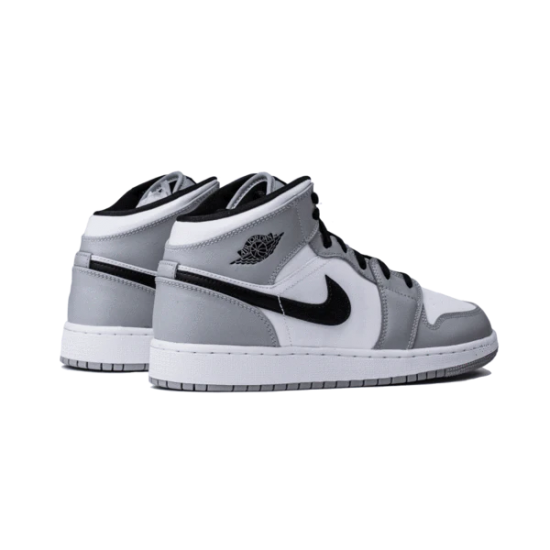 Nike Air Jordan 1 Mid Light Smoke Gray 554725-092 Light Smoke Gray/Black-White