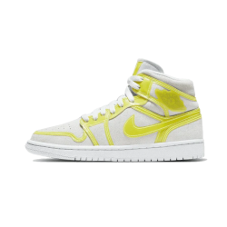 Nike Air Jordan 1 Mid Lx Opti Yellow DA5552-107 Off White/Opti Yellow/White 