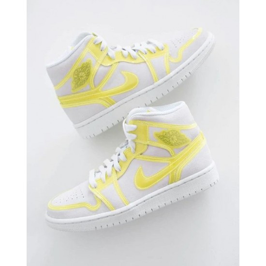 Nike Air Jordan 1 Mid Lx Opti Yellow DA5552-107 Off White/Opti Yellow/White