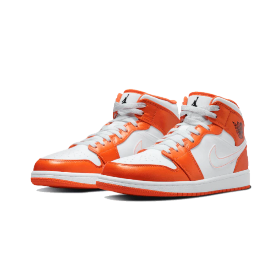 Nike Air Jordan 1 Mid Metallic Orange DM3531-800 White/Metallicorange/Black