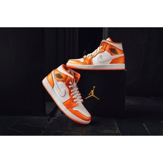 Nike Air Jordan 1 Mid Metallic Orange DM3531-800 White/Metallicorange/Black