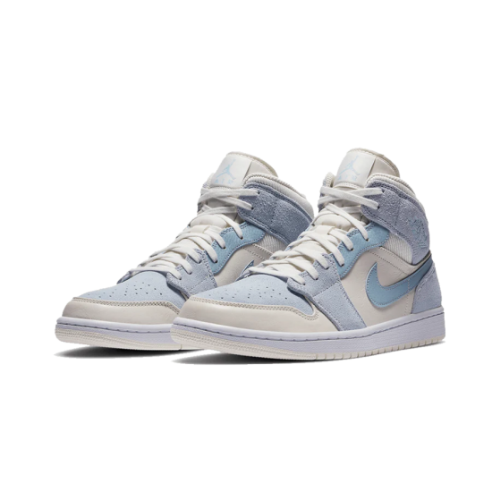 Nike Air Jordan 1 Mid Mixed Textures Blue DA4666-100 Summitwhite/Celestineblue-White