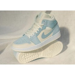 Nike Air Jordan 1 Mid Mixed Textures Blue DA4666-100 Summitwhite/Celestineblue-White