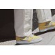 Nike Air Jordan 1 Mid Mixed Textures Yellow DA4666-001 Gray Fog/Lemon Wash-White