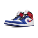 Nike Air Jordan 1 Mid Multicolor Swoosh 852542-146 White/Universityred-Rushblue-Black