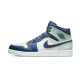 Nike Air Jordan 1 Mid Mystic Navy Mint Foam 554724-413 Mystic Navy/Mint Foam-White