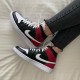 Nike Air Jordan 1 Mid Noble Red BQ6472-602 Dirtypowder/Black