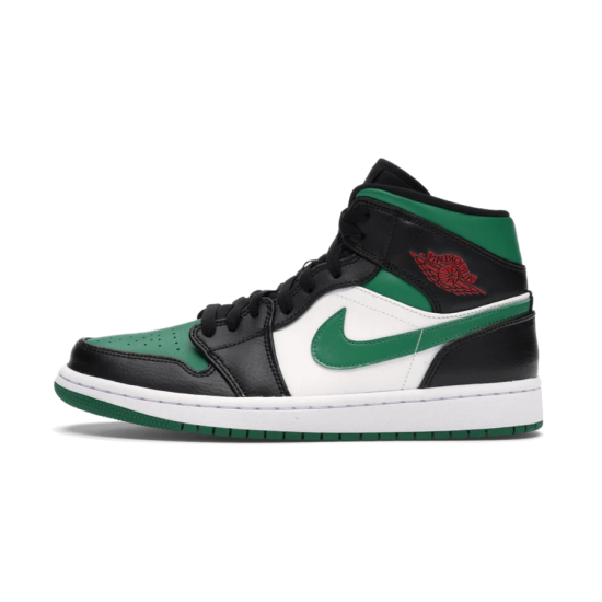 Nike Air Jordan 1 Mid Pine Gree 554725-067 Pinegreen/White-Black-Universityred