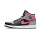 Nike Air Jordan 1 Mid Pink Shadow 554724-059 Black/Hot Punch-Light Smoke Gray