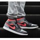 Nike Air Jordan 1 Mid Pink Shadow 554724-059 Black/Hot Punch-Light Smoke Gray