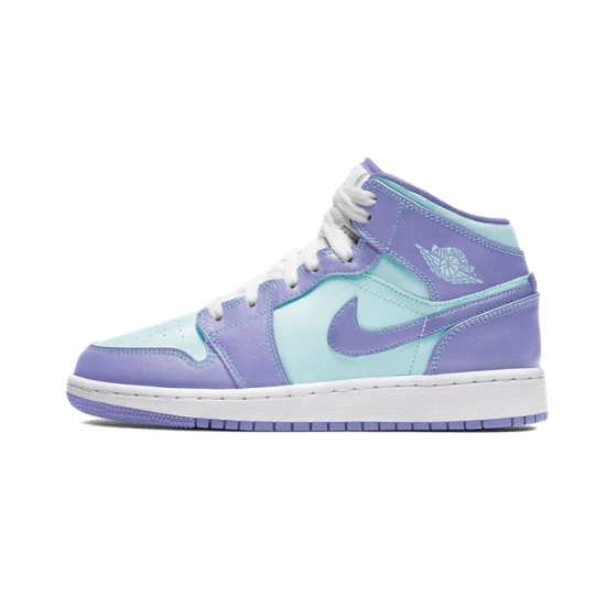 Nike Air Jordan 1 Mid Purple Aqua 554725-500 Purple/Aqua-White