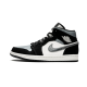 Nike Air Jordan 1 Mid Satin Gray Toe 852542-011 Black/Anthracite-Sail