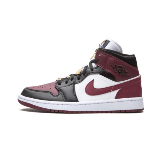 Nike Air Jordan 1 Mid Se Black Dark Beetroot CZ4385-016 Black/White Dark Beetroot