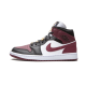 Nike Air Jordan 1 Mid Se Black Dark Beetroot CZ4385-016 Black/White Dark Beetroot