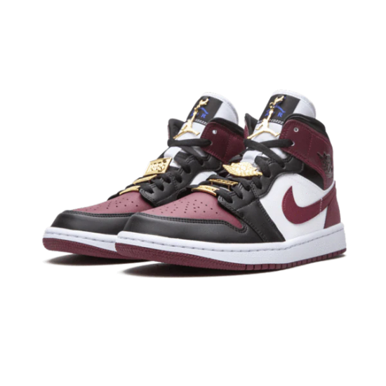 Nike Air Jordan 1 Mid Se Black Dark Beetroot CZ4385-016 Black/White Dark Beetroot