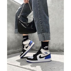 Nike Air Jordan 1 Mid Se Game Royal 852542-102 Black/White-Game Royal 