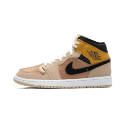 Nike Air Jordan 1 Mid Se Particle Beige DD2224-200 Particlebeige/Black-Metallicredbronze